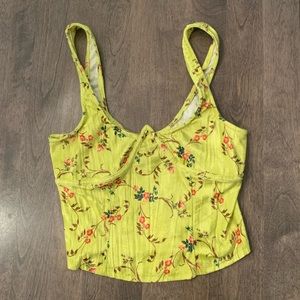 Urban outfitters velvet corset top